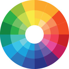 Obraz premium Vibrant Artistic Color Wheel Spectrum with Dynamic Gradient Shades