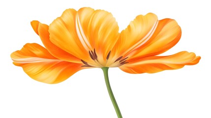 Obraz premium Delicate Orange Tulip Blossom in Soft Focus Style Photography