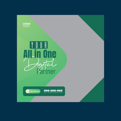 Business Consulting Agency Banner Layout
