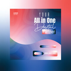 Business Consulting Agency Banner Layout
