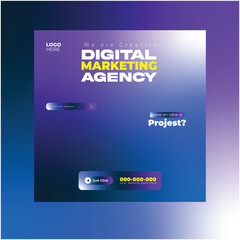 Modern Digital Agency Web Banner
