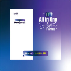 Business Consulting Agency Banner Layout
