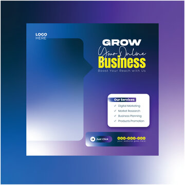 Business Consulting Agency Banner Layout
