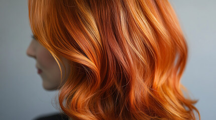 Obraz premium Beautiful young girl with colored hair