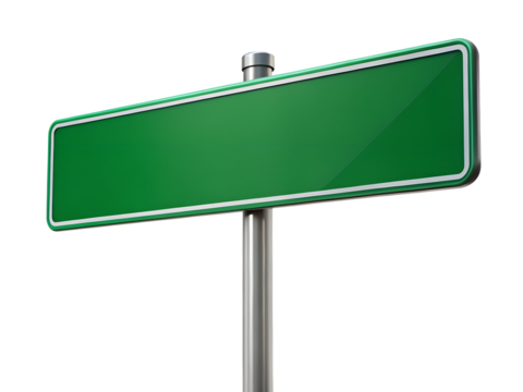 green road sign with arrow - Powered by Adobe