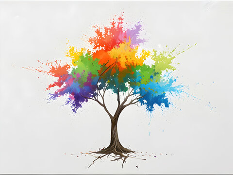 Rainbow Painted Tree Images – Browse 52,831 Stock Photos, Vectors