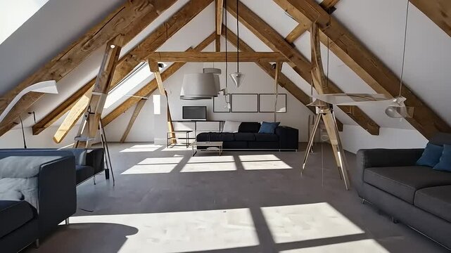 Stunning Attic Conversion: A Modern Loft Living Space