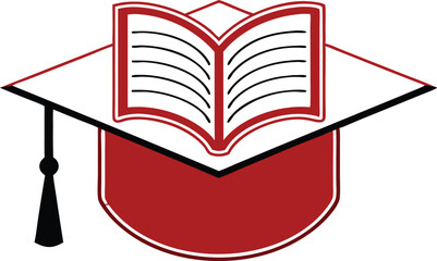 Education symbol graphic vector illustration design in minimalist style