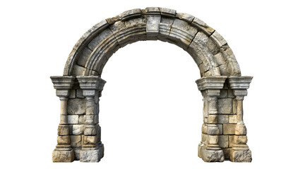 A stone archway with a stone archway