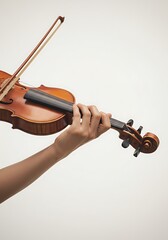 Hands Playing a Violin