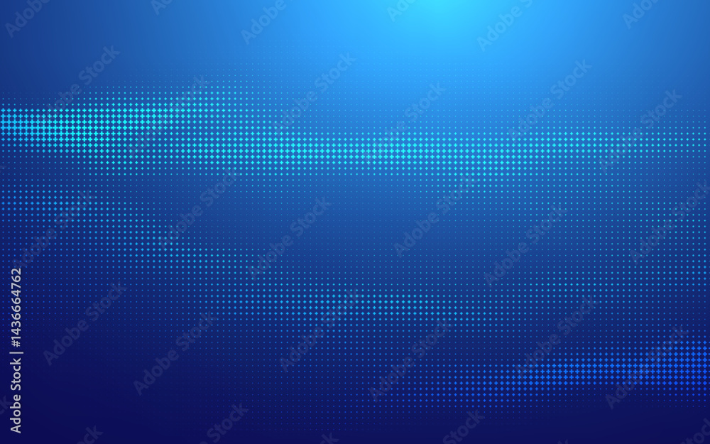 Poster background blue abstract tech pixel grid data light bg. square finance network science crypto future