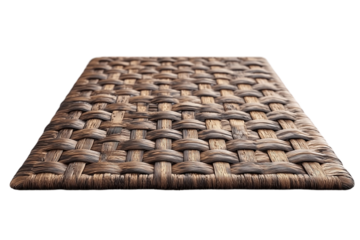 Resilient rug with an elegant woven design.