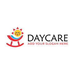 daycare healthcare charity logo design vector