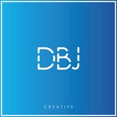 DBJ Creative Minimal monogram and logo. Elegant leaves. Modern design. Premium Vector latter logo design. Creative Logo. Vector Illustration logo. letters Logo. Brand Identity Logo. Company Logo.