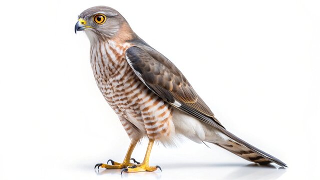 shikra isolated on white background