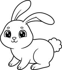  Cute Cartoon Rabbit Illustration