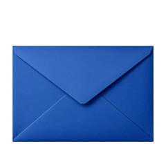 Blue envelope isolated on transparent background
