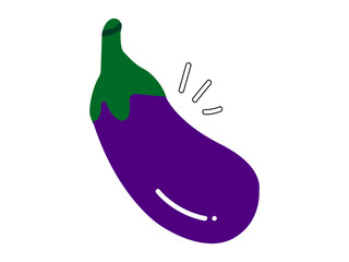 vector illustration of an eggplant