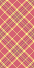 Vibrant pink and yellow plaid pattern, perfect for textile design, fashion, or website backgrounds. This seamless texture evokes warmth and energy, ideal for creating eyecatching visuals.