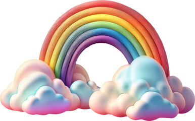 arco iris, cielo, ilustración, vector, nube, variopinto, nube, color, espectro, naturaleza, designio, arte, clima