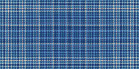 Poncho texture background plaid, living room seamless check tartan. Worn textile fabric pattern vector in cyan and blue colors.