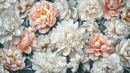 Elegant Watercolor Peony Floral Arrangement in Rustic Romantic Style