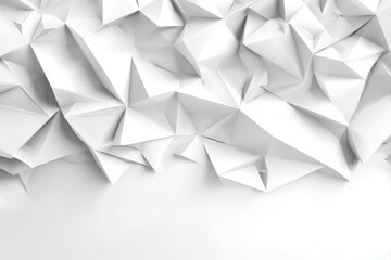 Abstract polygonal surface with geometric shapes