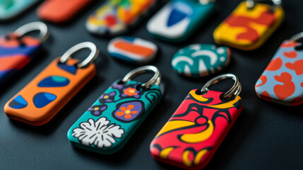  Bold Colors: Bright, eye-catching keychains can stand out, making them a popular choice for promotional items. 
