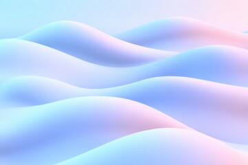 Soft undulating waves create serene gradient of blue and pink hu