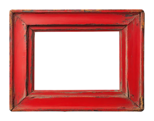 PNG Rectangle vintage picture framed mockup red letterbox painting.