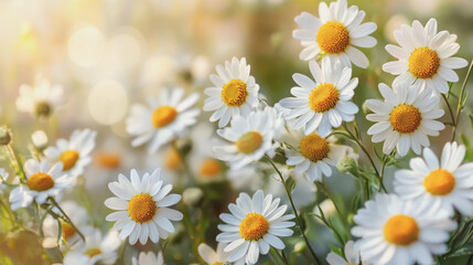 watercolor botanical Chamomile flowers texture template background.Elegant wedding invitation card background . Minimal hand painted Design for wedding or Valentine's Day