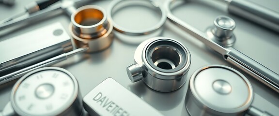 close up of a variety of metal objects