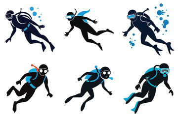 Underwater Exploration Scene Vector