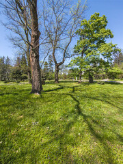 Landscape of Boris Garden in city of Sofia, Bulgaria