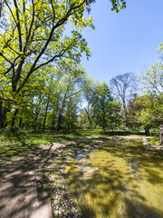 Landscape of Boris Garden in city of Sofia, Bulgaria