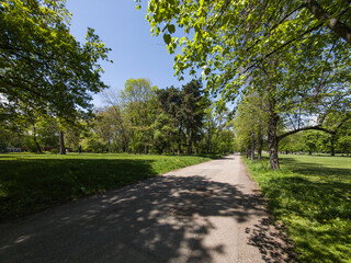 Landscape of Boris Garden in city of Sofia, Bulgaria