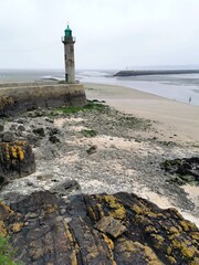 Phare de Saint-Laurent-de-la-mer, Côte d'Armor, Bretagne 