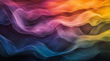 Fototapeta premium Colorful Fabric Waves Abstract Background Texture