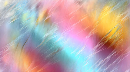 Pastel holographic pattern with scratched effect and faded transitions.