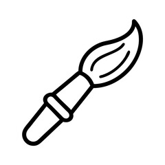 Obraz premium Artist's paintbrush icon, vector 