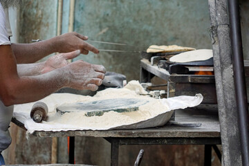 bakery at the dharavi slum in mumbai, india