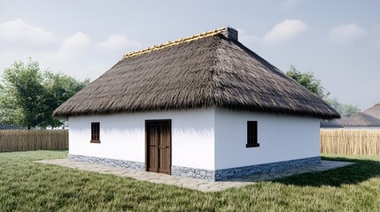 Quaint Charming House with Thatched Roof and Beautiful Surroundings