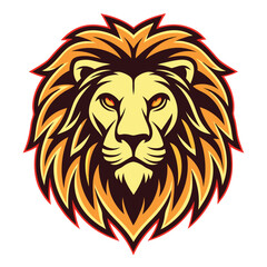 Obraz premium Fierce lion head graphic design