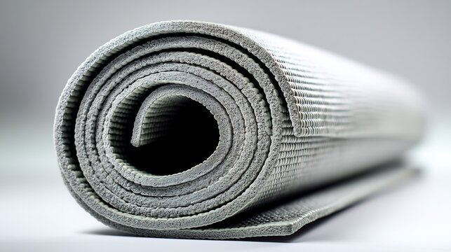 olled Yoga Mats (Close-up Textures & Angles)