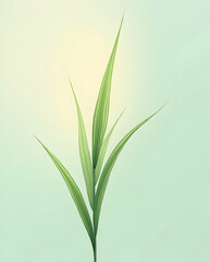 Obraz premium Minimal Grass Blade