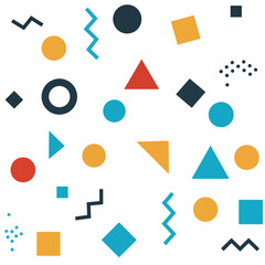 Colorful Geometric Shapes Pattern – Modern Abstract Background