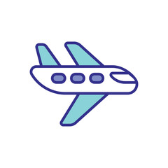 Airplane icon vector stock illustration