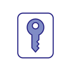 Car Key icon vector stock illustration
