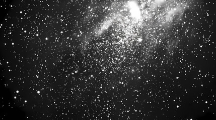 Obraz premium Infinite starry expanse, diamond dust scattered across velvet black , space, constellation, cosmic. Velvet Nebula. Illustration