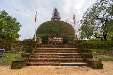 Rankoth Vehera, large stupa built by King Nissanka Malla in Polonnaruwa, Sri Lanka, historic Buddhist site